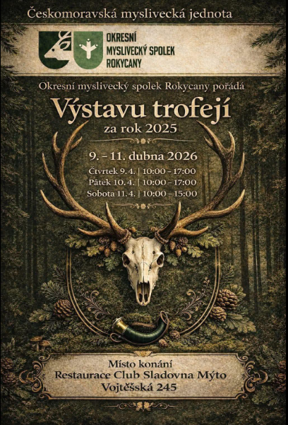 Výstava trofejí 9. – 11. 4. 2026